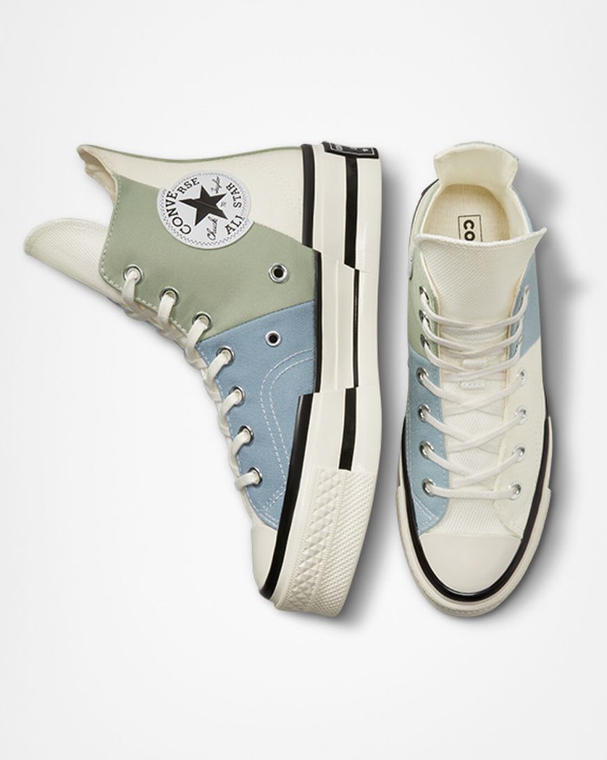 Tenisky Vysoke Converse Chuck 70 Plus Materiál Mashup Panske Olivovo Zelená | SK HG5KA2